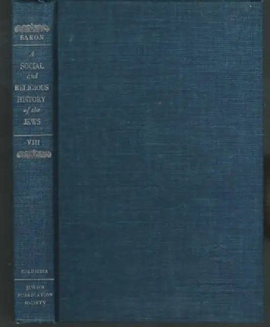Buy A Social and Religious History of the Jews (English, Salo Wittmayer Baron) — BookShops.in