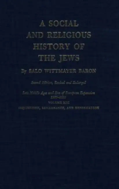 Buy A Social and Religious History of the Jews (English, Salo Wittmayer Baron) — BookShops.in