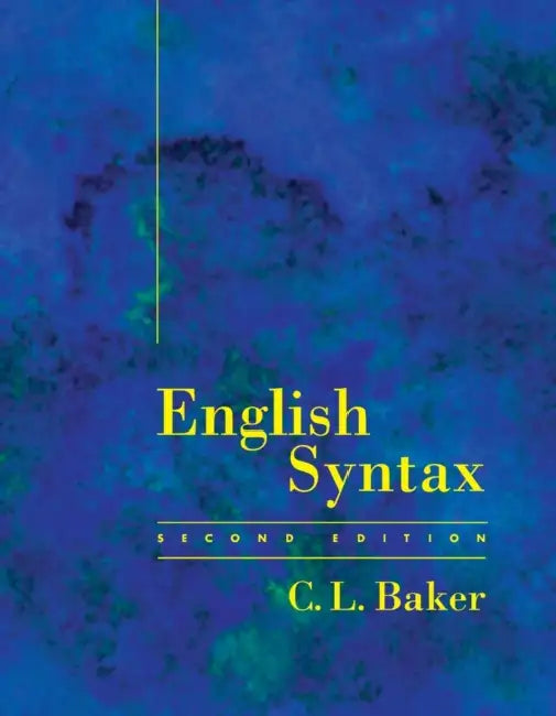 Buy English Syntax, Second Edition (English, C. L. Baker) — BookShops.in