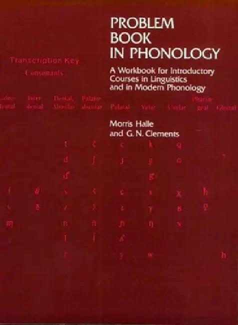 Buy Problem Book in Phonology (English, Morris Halle | George N. Clements) — BookShops.in