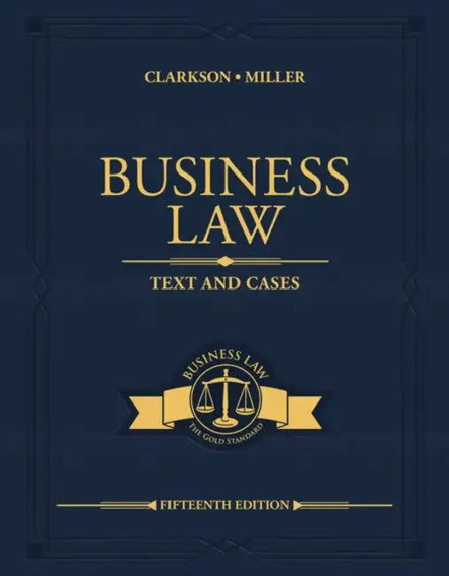 Buy Business Law (English, Kenneth Clarkson | Roger Miller) — BookShops.in