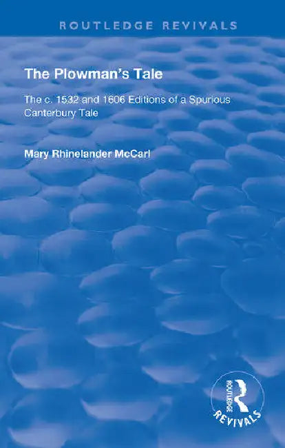 Buy The Plowman's Tale (English, Rhinelander McCarl Mary) — BookShops.in