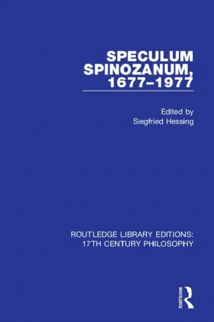 Buy Speculum Spinozanum, 1677-1977 (English, Hessing Siegfried) — BookShops.in