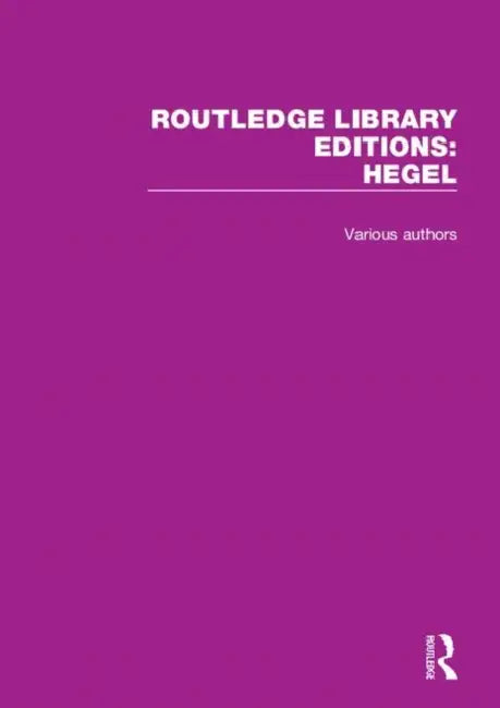 Buy Hegel (English) — BookShops.in