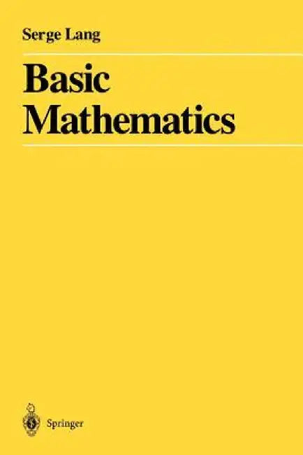 Basic Mathematics (English, Serge Lang)