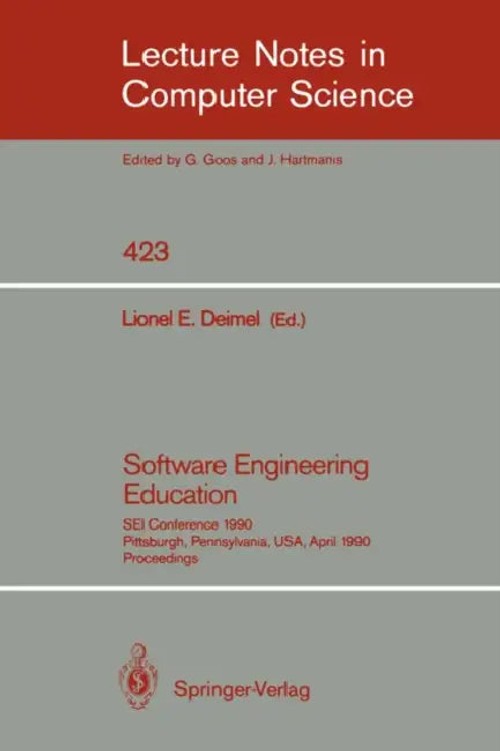 Software Engineering Education: SEI Conference 1990 by Lionel E. Deimel view 2