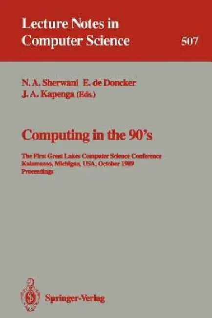 Buy Computing in the 90's (English, Naveed A. Sherwani | Elise De Doncker | John A. Kapenga) — BookShops.in