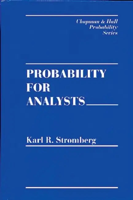 Probability for Analysts (English, Stromberg Karl)