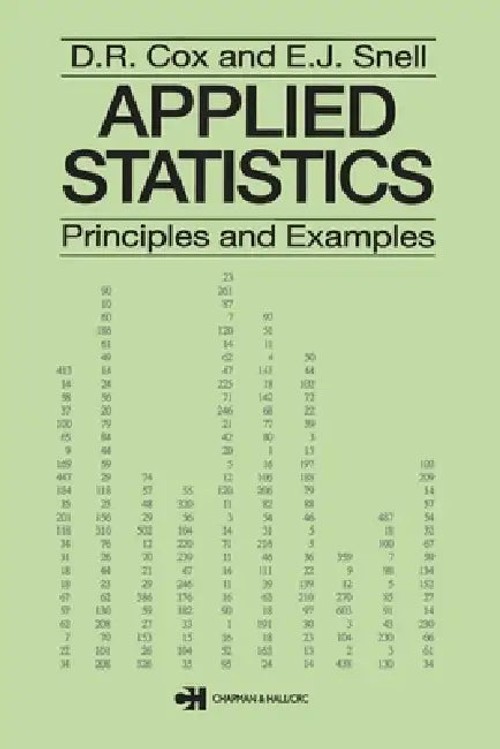 Applied Statistics - Principles and Examples by D. R. Cox | CRC Press view 2