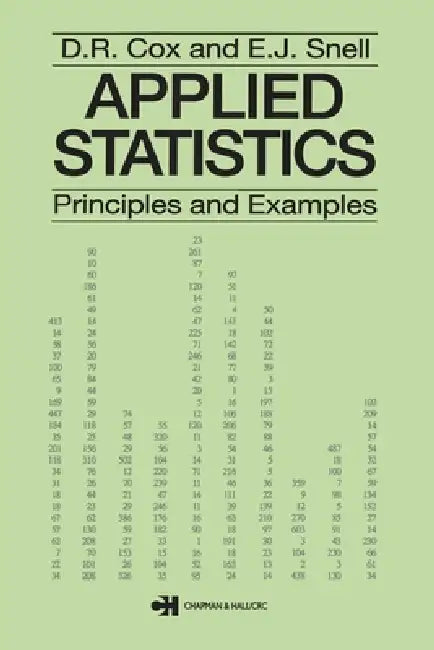 Buy Applied Statistics - Principles and Examples (English, D. R. Cox) — BookShops.in