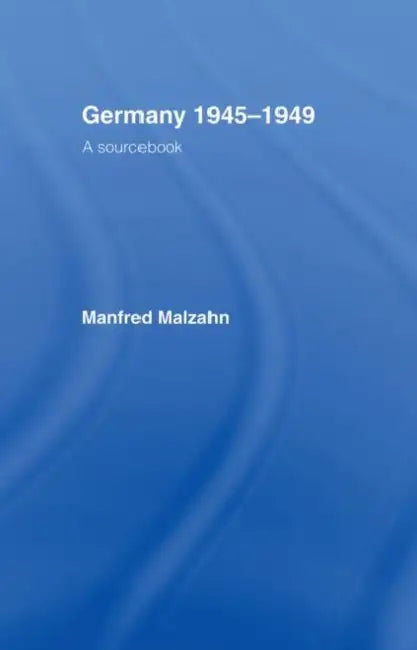 Buy Germany 1945-1949 (English, Malzahn Manfred) — BookShops.in