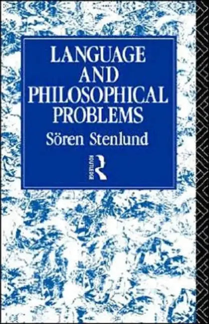 Buy Language and Philosophical Problems (English, Sören Stenlund) — BookShops.in