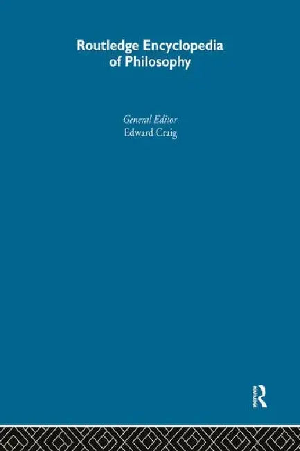 Routledge Encyclopedia of Philosophy 10V (English, Craig Edward)