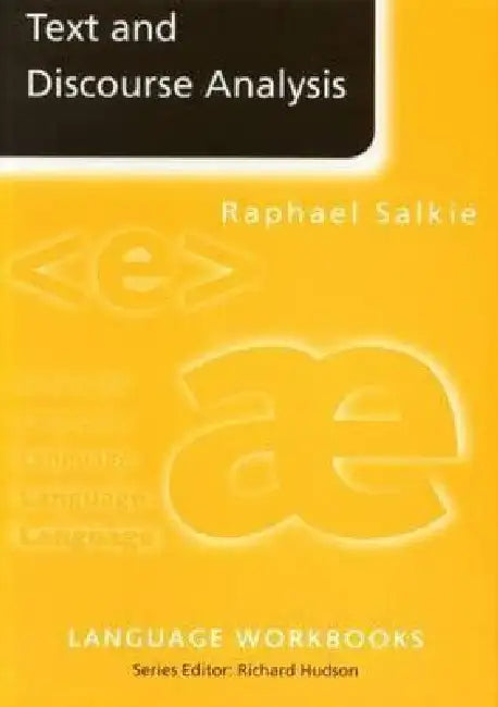 Text and Discourse Analysis (English, Raphael Salkie)