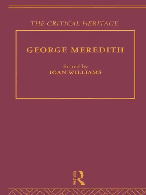 Buy George Meredith (English, Williams Ioan) — BookShops.in