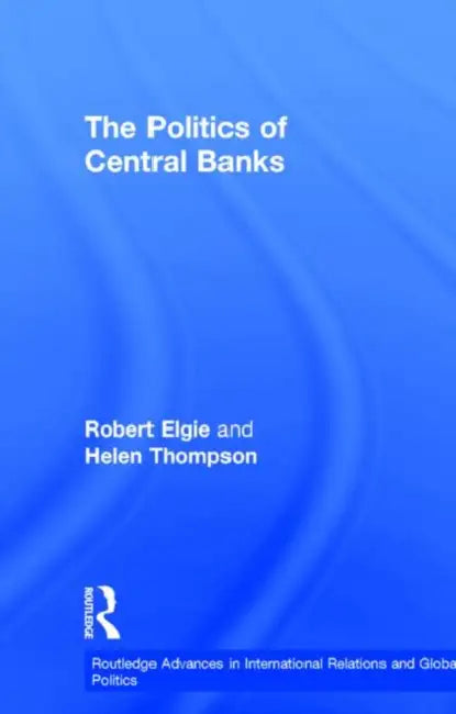 Buy The Politics of Central Banks (English, Elgie Robert | Helen Thompson) — BookShops.in