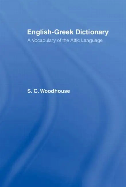 Buy English-Greek Dictionary (English, Woodhouse S. C.) — BookShops.in