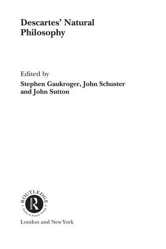 Buy Descartes' Natural Philosophy (English, Stephen Gaukroger | John Schuster | John Sutton) — BookShops.in