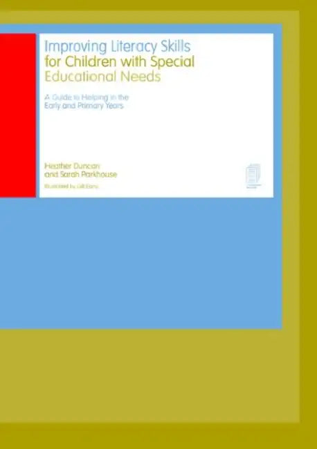 Buy Improving Literacy Skills for Children with Special Educational Needs (English, Duncan Heather | Sarah Parkhouse) — BookShops.in