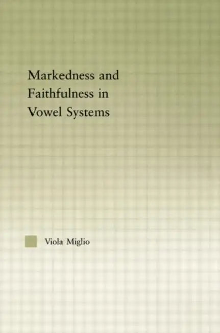 Buy Interactions Between Markedness and Faithfulness Constraints in Vowel Systems (English, Viola Giulia Miglio) — BookShops.in
