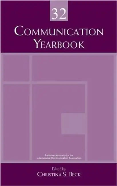 Buy Communication Yearbook 32 (English, Christina S. Beck) — BookShops.in