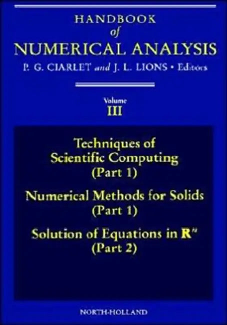 Techniques of Scientific Computing (Part 1) - Solution of Equations in RN (English, P. G. Ciarlet)