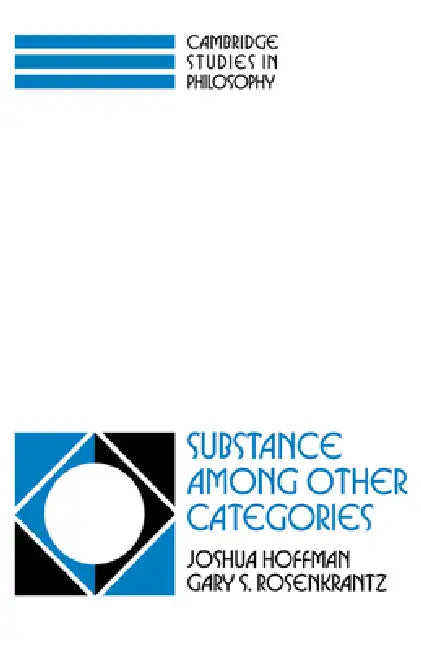 Buy Substance Among Other Categories (English, Gary S. Rosenkrantz | Joshua Hoffman) — BookShops.in