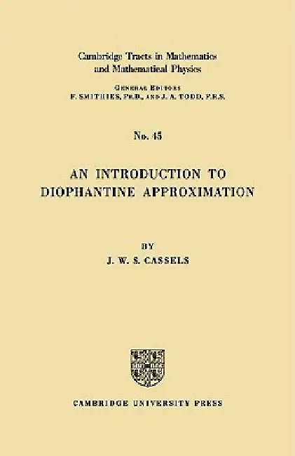 Diophant Approx (English, J. W. S. Cassels)