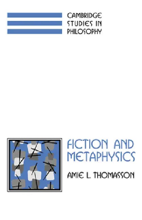 Fiction and Metaphysics – Amie L. Thomasson – Cambridge University Press view 2