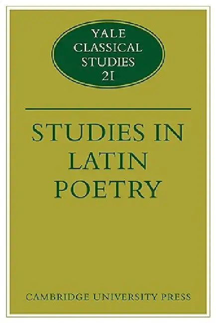 Buy Studies in Latin Poetry (English, Christopher M. Dawson | Thomas Cole) — BookShops.in