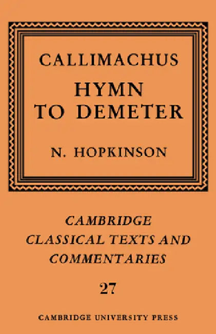 Buy Callimachus (English, Callimachus | N. Hopkinson | Neil Hopkinson) — BookShops.in