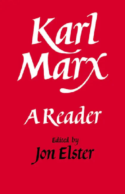 Buy Karl Marx (English, Jon Elster | Karl Marx) — BookShops.in