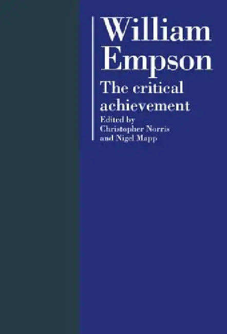 Buy William Empson (English, Christopher Norris | Nigel Mapp) — BookShops.in