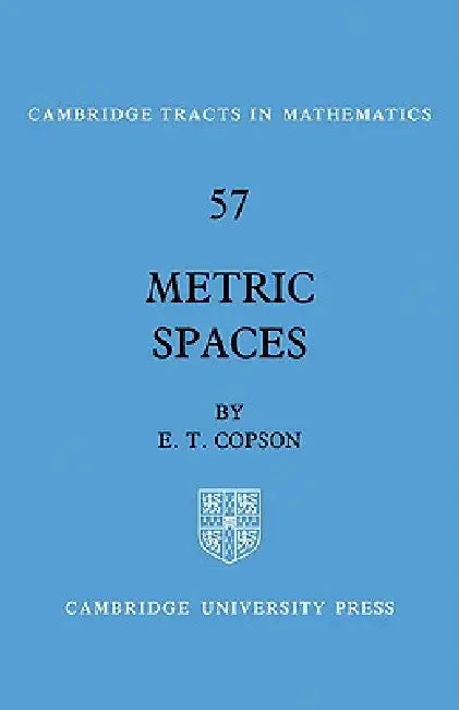 Buy Metric Spaces (English, E. T. Copson | Bela Bollobas | W. Fulton) — BookShops.in