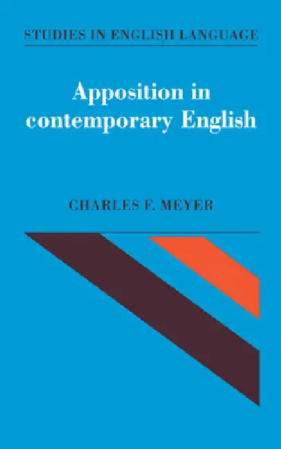 Buy Apposition in Contemporary Eng (English, Charles F. Meyer) — BookShops.in