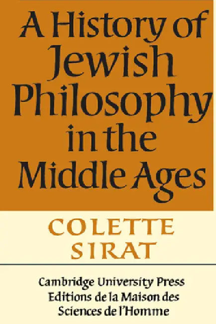 Buy A History of Jewish Philosophy in the Middle Ages (English, Colette Sirat) — BookShops.in