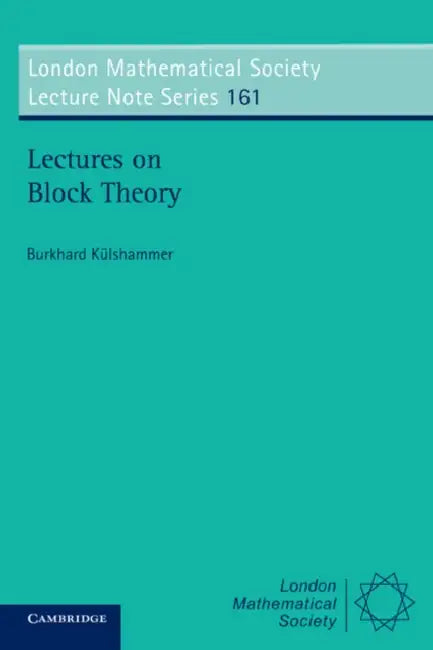 Buy Lectures on Block Theory (English, Burkhard Kulshammer) — BookShops.in
