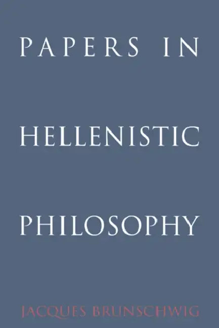Papers in Hellenistic Philosophy (English, Jacques Brunschwig | Brunschwig Jacques)