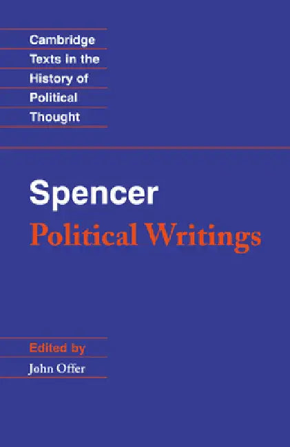 Buy Spencer (English, Herbert Spencer | John Offer | Raymond Geuss) — BookShops.in
