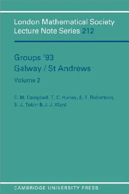 Buy Groups '93 Galway/St Andrews (English, Campbell C. M. | Robertson E. F. | Hurley T. C.) — BookShops.in