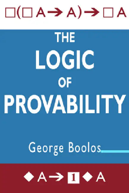 Buy The Logic of Provability (English, George S. Boolos | Boolos George S.) — BookShops.in