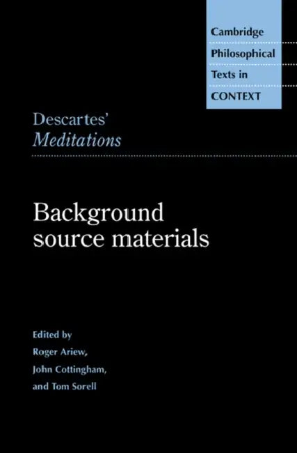Buy Descartes' Meditations (English, Rene Descartes | Roger Ariew | Tom Sorell) — BookShops.in