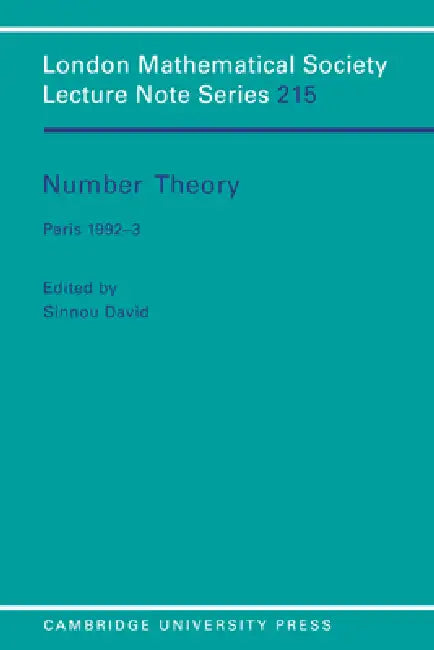Buy Number Theory (English, Sinnou David | J. W. S. Cassels | N. J. Hitchin) — BookShops.in