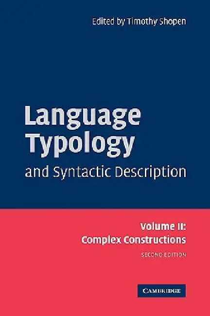 Buy Language Typology and Syntactic Description (English, Timothy Shopen) — BookShops.in