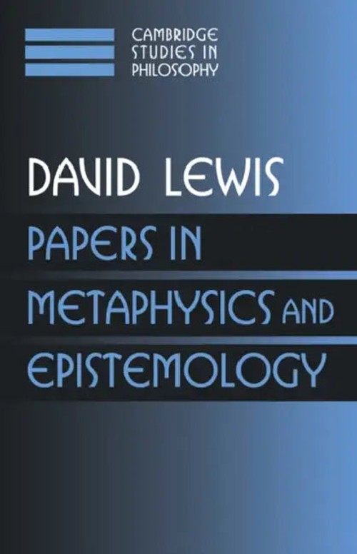 Papers in Metaphysics and Epistemology – David Lewis Cambridge University Press view 4