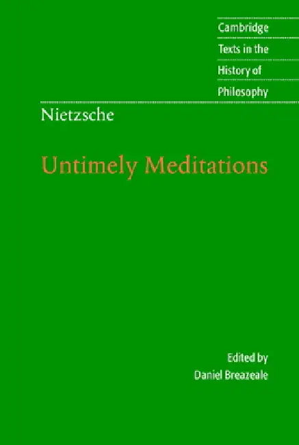 Buy Nietzsche (English, Friedrich Nietzsche | Daniel Breazeale | R. J. Hollingdale) — BookShops.in