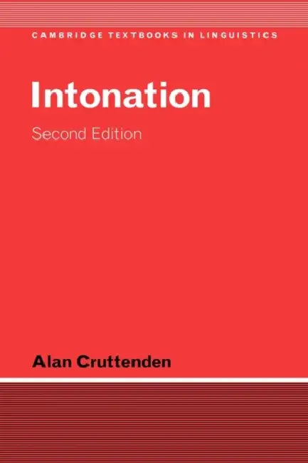 Buy Intonation (English, Alan Cruttenden) — BookShops.in