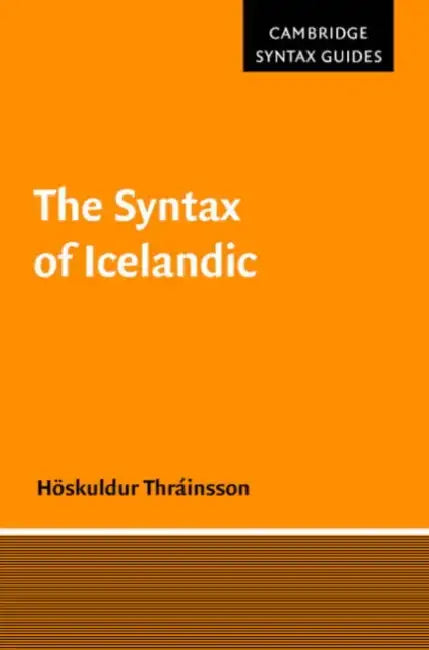 Buy The Syntax of Icelandic (English, Hoskuldur Thrainsson) — BookShops.in