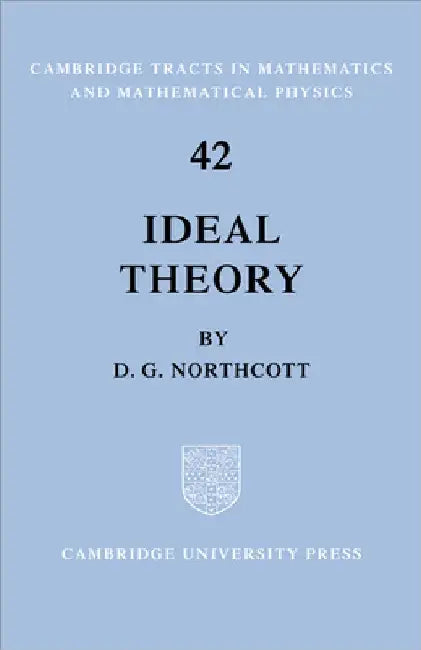 Buy Ideal Theory (English, D. G. Northcott | Bela Bollobas | W. Fulton) — BookShops.in