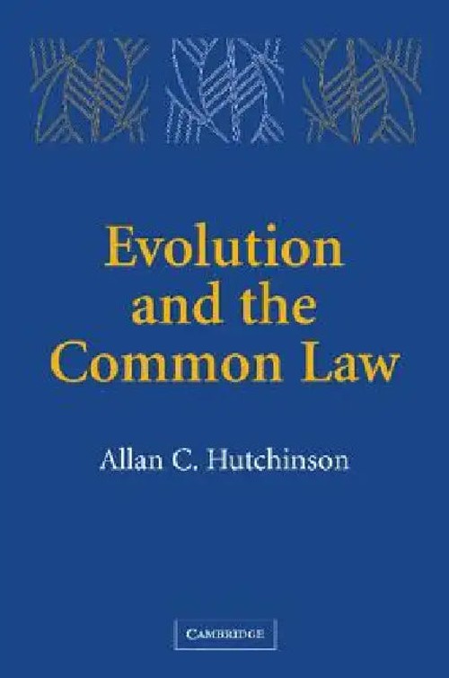 Evolution and the Common Law – Legal Theory Book by Allan C. Hutchinson view 2